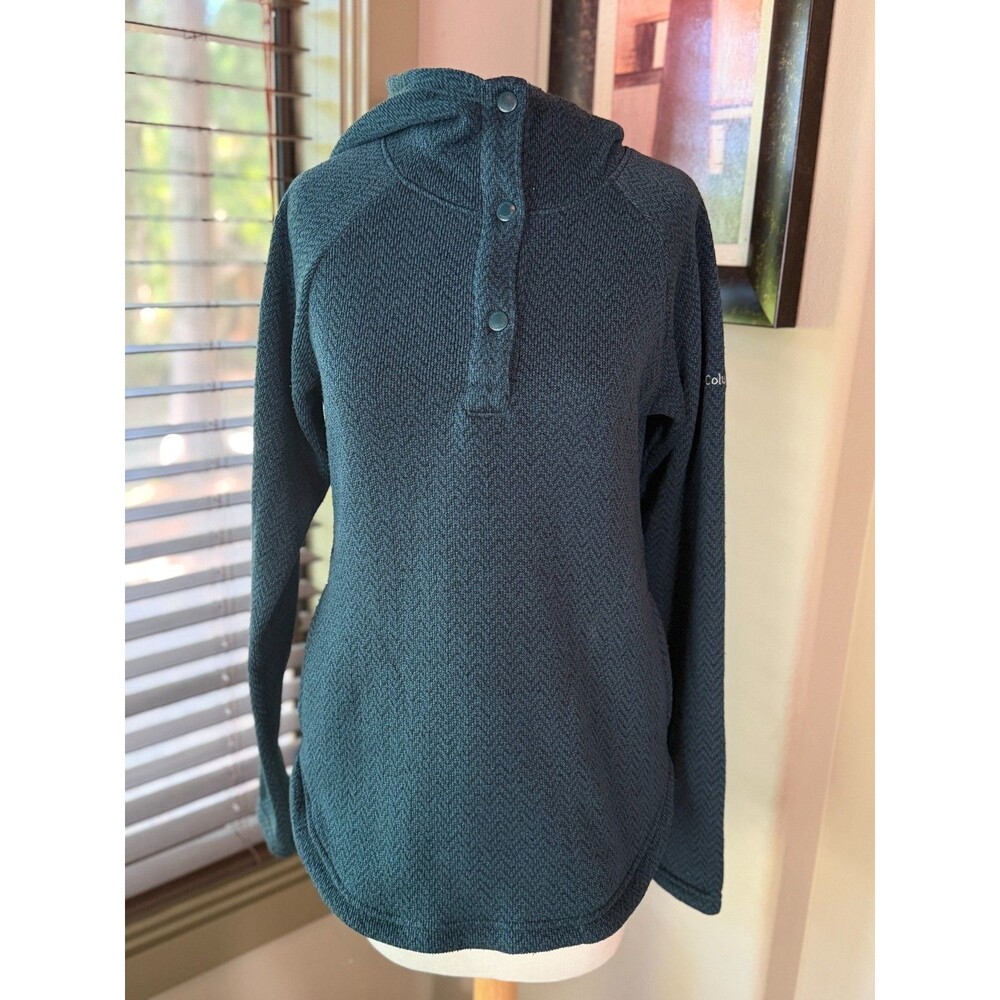 Columbia Women's Darling Days II Pullover Hoodie Size Small Fleece Knit Snap